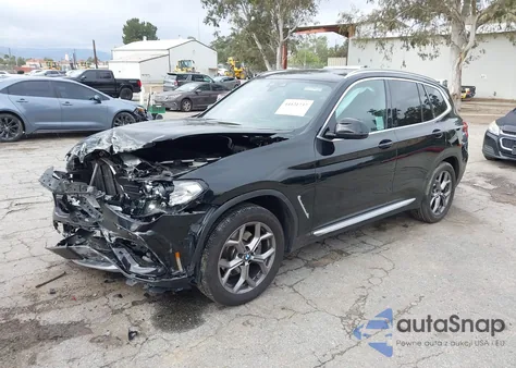 2021 BMW X3 xDrive30I z USA, uszkodzony, nr VIN 5UXTY5C08M9F48295
